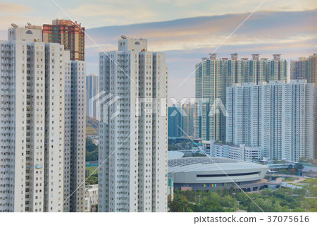 the sunset of Po Shun Road at TKO 37075616