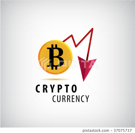 Vector crypto currency logo, icon. Vector crypto currency logo, icon. 37075737