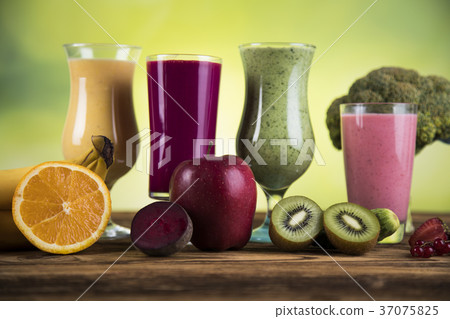 Milk shakes, sport and fitness 37075825