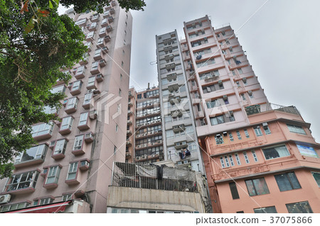 old apartment building District at Mog kok 37075866
