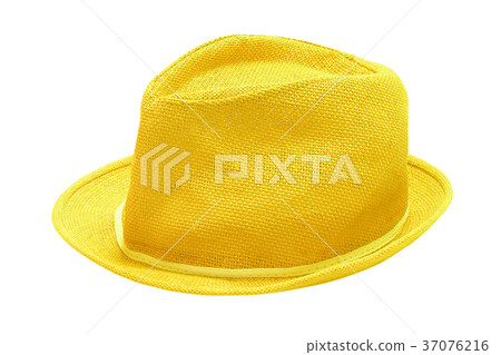 yellow hat isolated on white background 37076216