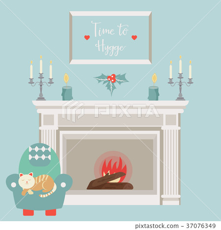 Hygge background with cozy things and elements. Hygge background with cozy things and elements. 37076349