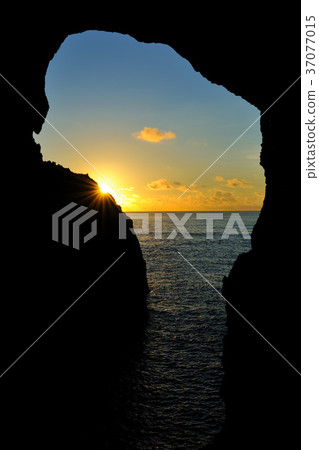 臺灣,台東,蘭嶼,島嶼,黃昏,日落,水,海,山,海岸,海邊,洞穴 37077015