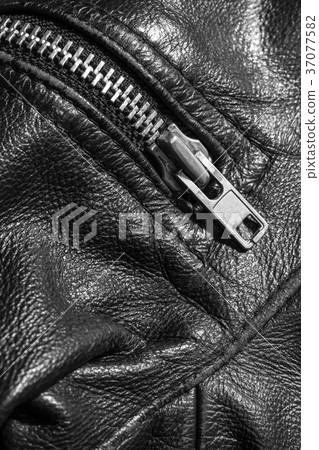 black leather jacket close up black leather jacket close up 37077582