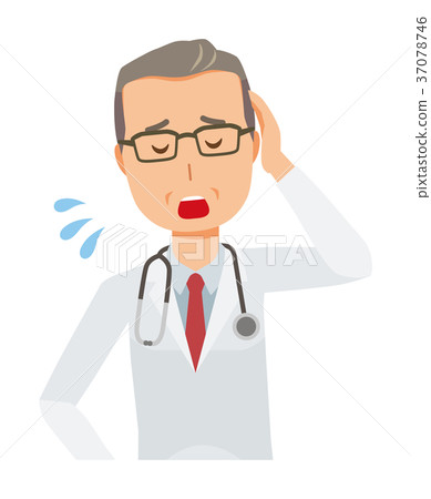 白大褂的中年男醫生累了 白大褂的中年男醫生累了 37078746