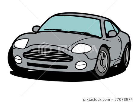 英國小轎車灰色汽車例證 英國小轎車灰色汽車例證 37078974