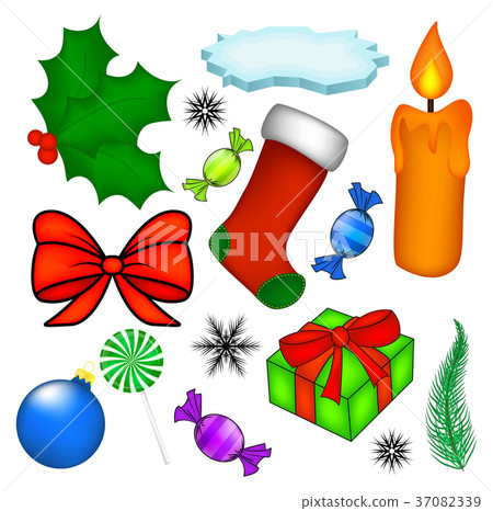 Christmas vector symbol set, icon  design.  37082339