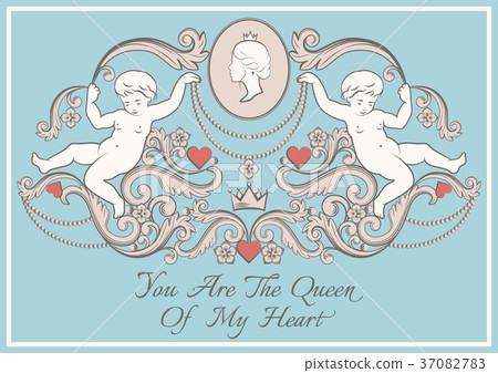 Happy Valentines day card Happy Valentines day card 37082783