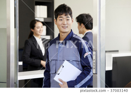 Worker, Business woman, Customer, Consultation, Korean 37083140