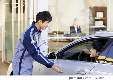 Worker, Business woman, Customer, Consultation, Korean 37083202