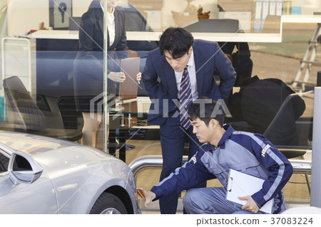 Worker, Business woman, Customer, Consultation, Korean 37083224