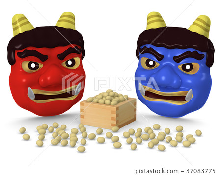 Beans Makishige red oni blue onion your face 04 Beans Makishige red oni blue onion your face 04 37083775