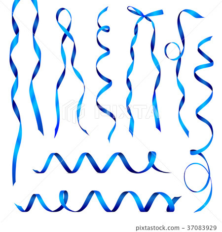 Realistic Ribbons Set - Stock Illustration [37083929] - PIXTA