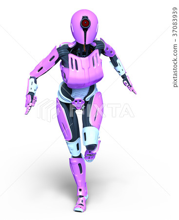 Female robot - Stock Illustration [37083939] - PIXTA