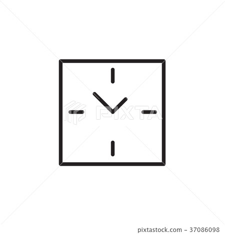 Clock icon Vector illustration, EPS10 Clock icon Vector illustration, EPS10 37086098