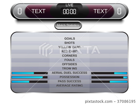 Scoreboard soccer design., Sport button element 37086195