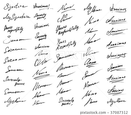 Signature Icons Collection - Stock Illustration [37087312] - PIXTA
