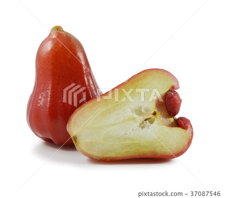 Rose apple on white background Rose apple on white background 37087546