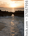 日落，太陽路，垂直版本 37087956