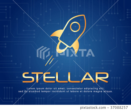 Blockchain stellar background style collection - Stock Illustration ...