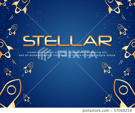 Blockchain stellar background style collection - Stock Illustration ...