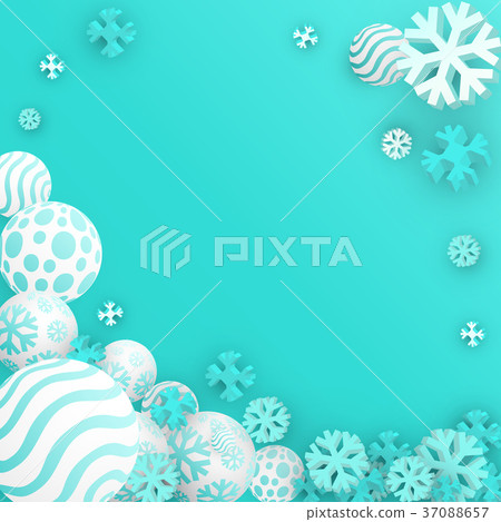 3d Christmas Balls 3d Christmas Balls 37088657
