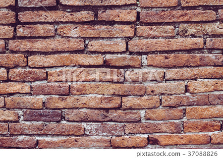 Old red brick wall texture background. Old red brick wall texture background. 37088826