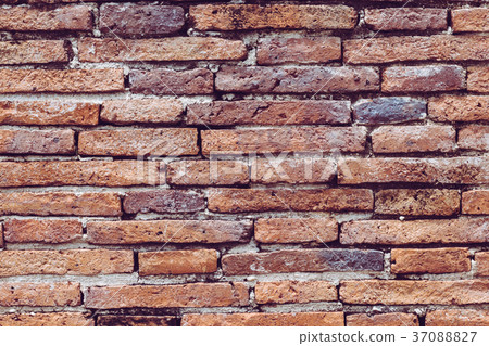 Old red brick wall texture background. Old red brick wall texture background. 37088827
