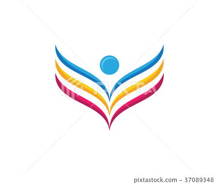 Human character logo sign 37089348