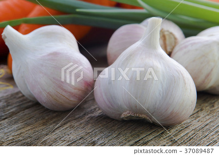 蒜頭，胡蘿蔔，蔥，ニンニク、ニンジン、タマネギ、Garlic, carrot, onion, 37089487