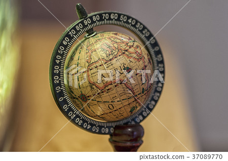 Close-up on a small globe Close-up on a small globe 37089770