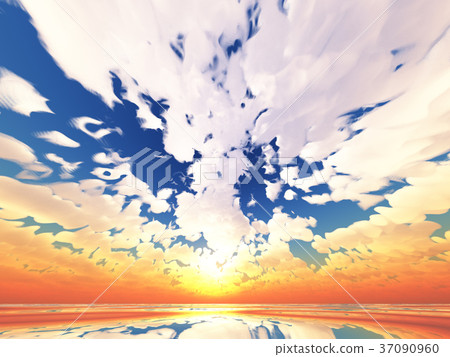 Wind and clouds with the sea Wind and clouds with the sea 37090960