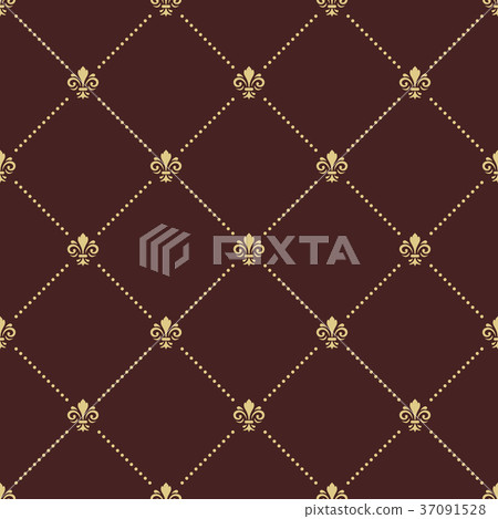 Seamless Vector Pattern With Royal Lily 37091528