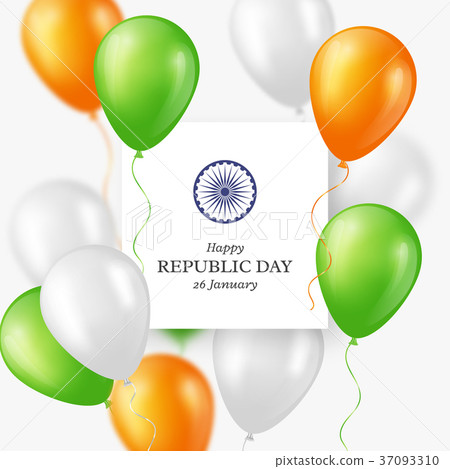 Indian Republic day background. 37093310