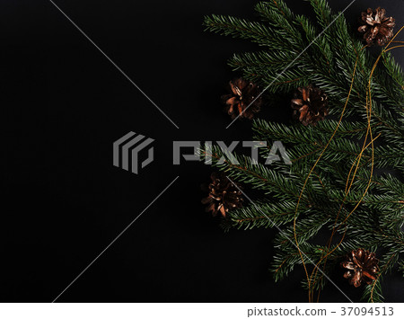 background for new year greetings - tree  37094513