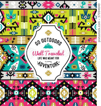 American tribal seamless pattern design American tribal seamless pattern design 37094640