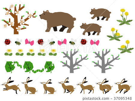 Spring material. Spring life. Spring image. 37095348