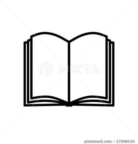 Book icon isolated on white background - Stock Illustration [37096030 ...