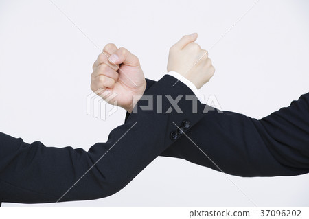 Young business woman giving a greeting Young business woman giving a greeting 37096202