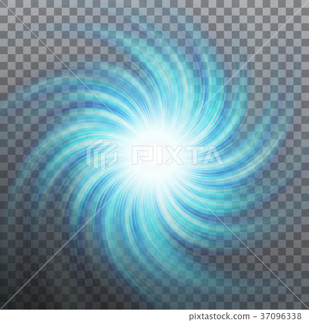 Effect of star with flare light with transparency 37096338