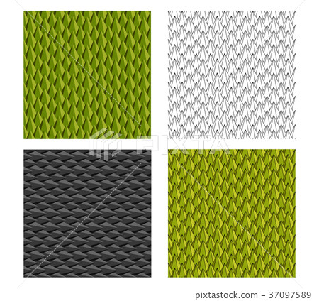 Seamless Durian and animal scale pattern 37097589