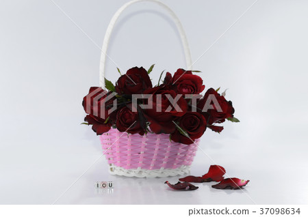 Valentine's Day Concept, Red rose on background. Valentine's Day Concept, Red rose on background. 37098634