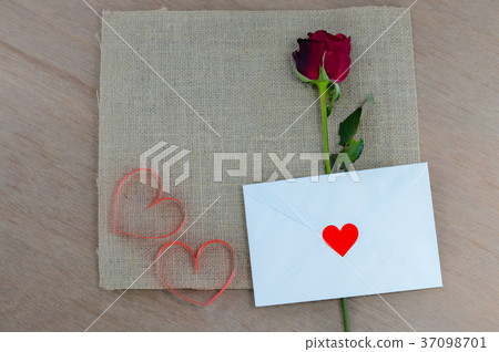 Valentine's Day Concept, Red rose on background. Valentine's Day Concept, Red rose on background. 37098701