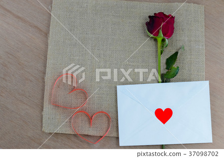 Valentine's Day Concept, Red rose on background. Valentine's Day Concept, Red rose on background. 37098702