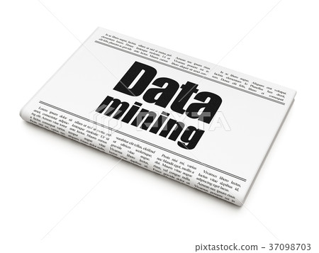 Information concept: newspaper headline Data Information concept: newspaper headline Data 37098703
