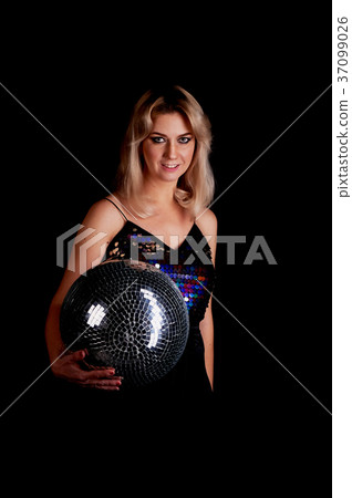 Beautiful blonde, retro style.Hairstyle in the Beautiful blonde, retro style.Hairstyle in the 37099026