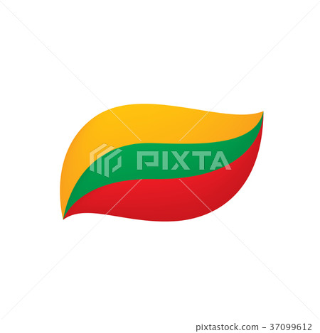 Lithuania flag, vector illustration 37099612