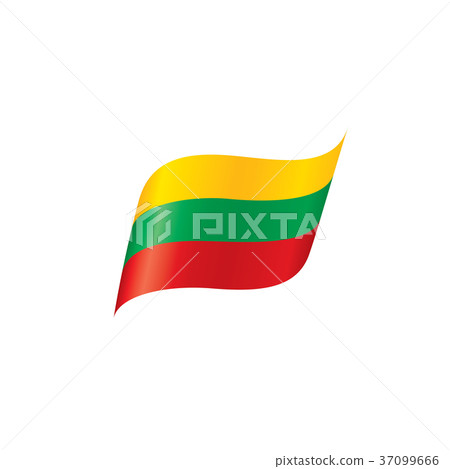Lithuania flag, vector illustration Lithuania flag, vector illustration 37099666