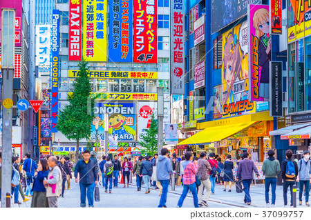 Tokyo Akihabara Electric Town Exit Scenery in front of the station 37099757