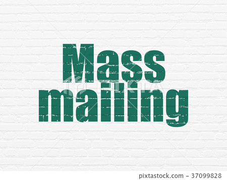 Marketing concept: Mass Mailing on wall background Marketing concept: Mass Mailing on wall background 37099828